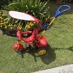 Little Tikes Perfect Fit Trike - Canopy, Push Bar, Harness - Ages 9mo-5yr