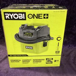🛠🧰RYOBI ONE+ 18V Cordless 1 Gal. Wet/Dry Vacuum-NEW!(Tool Only)-$45!🧰🛠