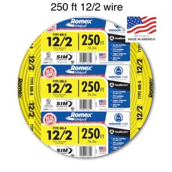 Southwire 250 Ft 12/2 Wire