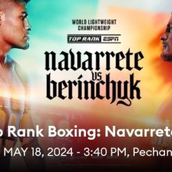 Navarrete VS Berinchyk Tickets 