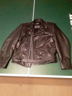 Wilson large leather jacket motorcycle