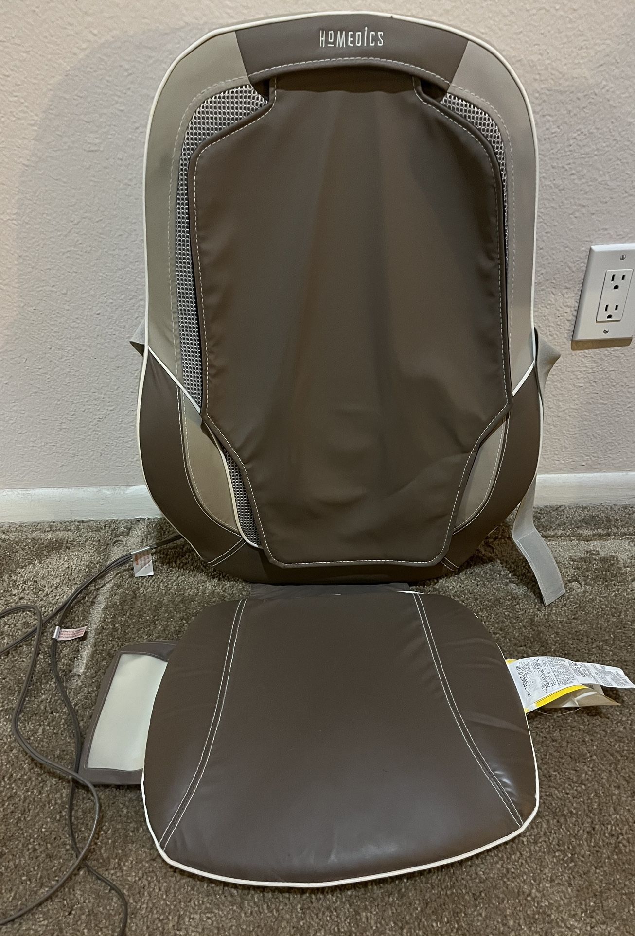 HoMedics Shiatsu Total Back Shoulder Massage Cushion Heated Chair MCS-510H