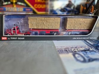 DCP RED PETERBILT HAY HAULER