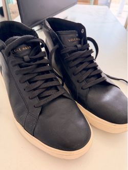 Men’s Cole Haan Grand Crosscourt Modern Midcut Sneakers Black Size 9.5M