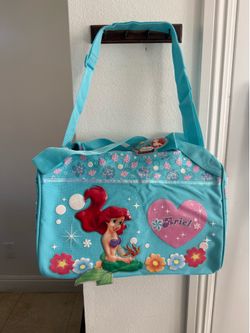 y2k Blue Ariel Duffel Bag