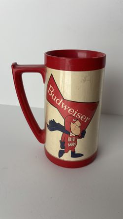 Vintage 1980’s Budweiser / Budman Acrylic mug