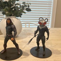 Aquaman And Black Manta Statue Mcflarene 
