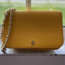 Yellow Tory Burch Cross Body Bag 