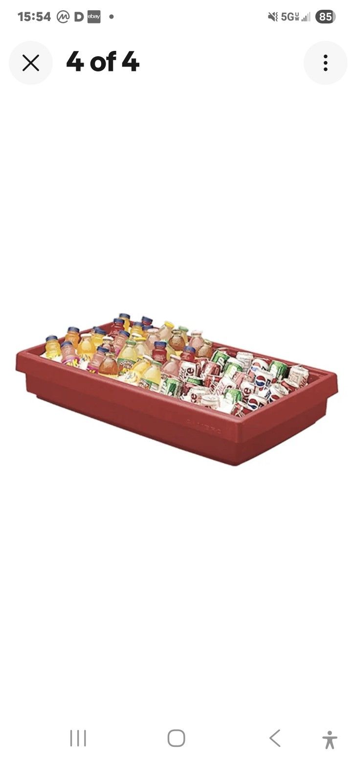 Cambro 6 Ft Food Bar Portable Tabletop Buffet 5 Pan NSF - BUF72. New