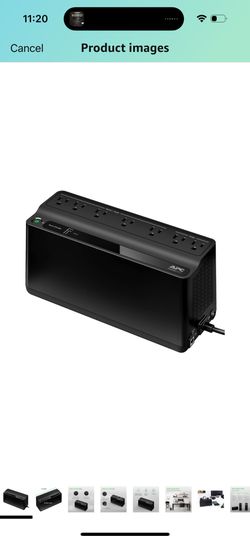 New And Sealed-APC UPS Battery Backup and Surge Protector, 600VA/300 Watts Backup Battery Power Supply, BE600M1 Back-UPS with USB Charger Port