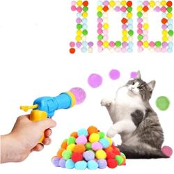 Jacsoii Cat Ball Launcher Set (100 Pcs)