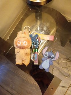 Stitch Keychain and Plush Charm Bundle