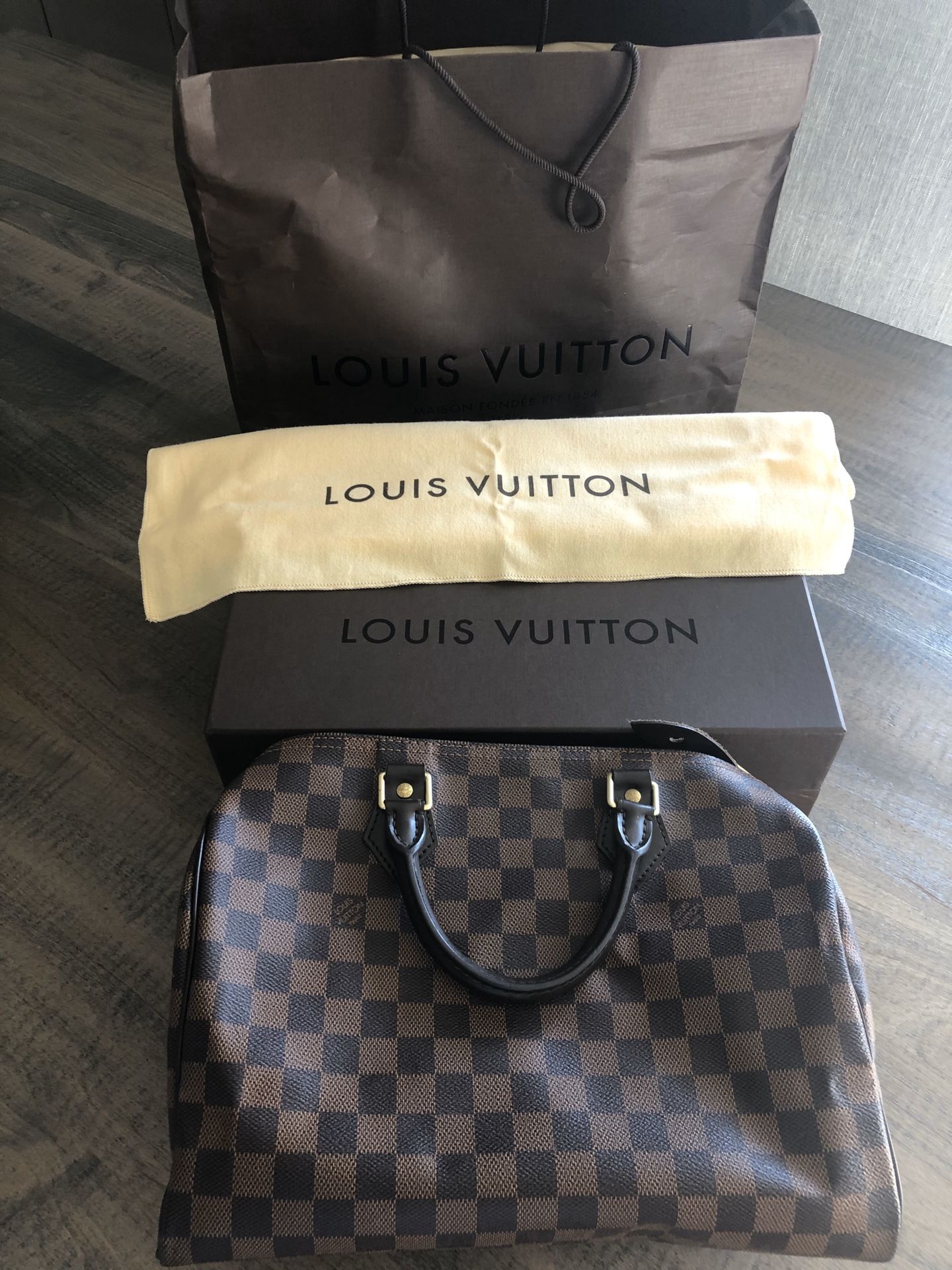 Louis Vuitton Speedy 30 purse Original Receipt