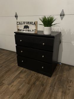 black dresser silver knobs Fiona 6 Drawer Dresser main image 0