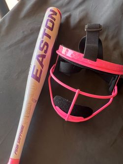 Easton Pink Sapphire Bat and Helmet Face Mask