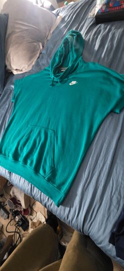 Nike Sleeveless Hoodie Teal Green size M