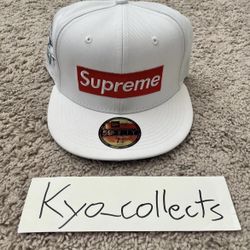 Supreme Monogram Box Logo New Era (7 1/4 Red) for Sale in Spring, TX -  OfferUp