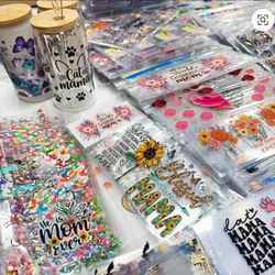 Uv Dtf Cup Wrap sale Tumblers coffee stikers crafting