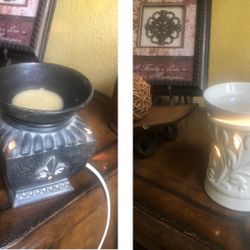 Wax melt candle illumination warmers