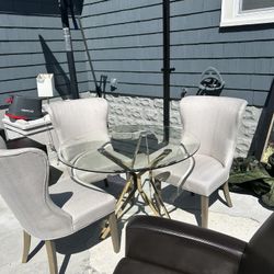 Table, 4 Chairs 