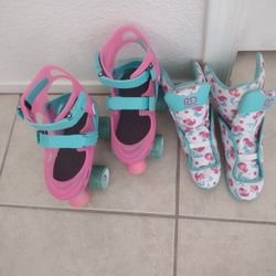 Roller Skate For Girls R005-3-6 L Pink (Mermaid)