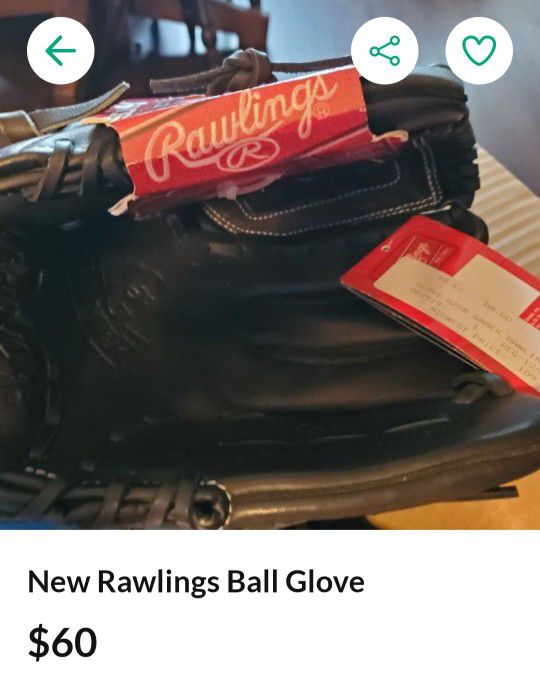 New RAWLINGS BALL GLOVE