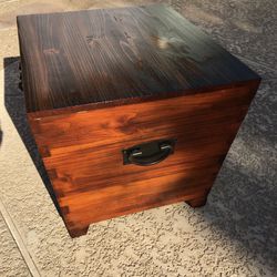 Small Wooden Storage Chest