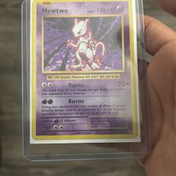 Rare Mewto Card Pokemon Card