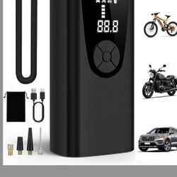 Pilotke Wireless Inflatable Pump Portable Air Compressor, 150 Psi, Black, Set