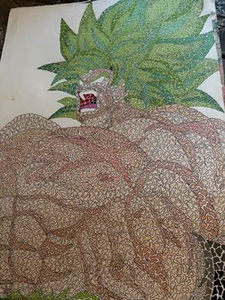 Original Broly  Mosaic Style Artwork