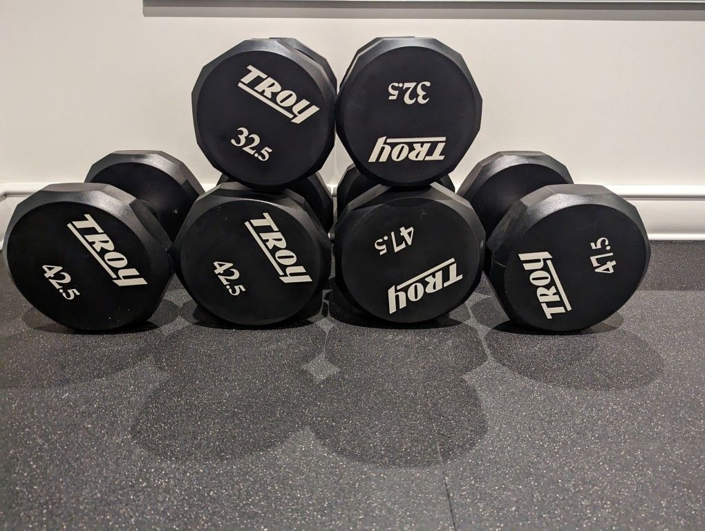Troy 12 Sided Urethane Dumbbells