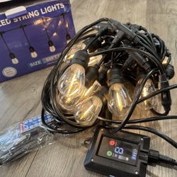 Solar String Lights 50FT Outdoor Patio Lights w/ Remote