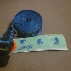Off White Blue Belt