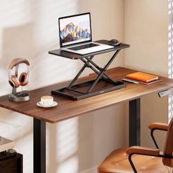 NEW Keyboard and Mouse Riser, 24" x 12" Ergonomic Keyboard Riser, Height Adjustable keyboard stand for desktop, Standing Keyboard Tray, Black