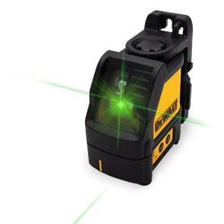 Dewalt 100 ft. Green Self-Leveling Cross Line Laser Level with Case  Open box item is new!  The Dewalt 100 ft. Green Self-Leveling Cross Line Laser Le