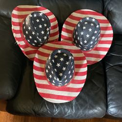 AMERICAN FLAG COWBOY HATS