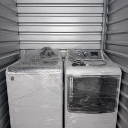 GE Steam Washer and Dryer Pair - AVAILABLE