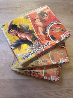 One Piece Card Game Set Sail Deck Set SD-01 – 3 Sealed Boxes