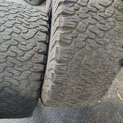 35x12.50r20 bfg all terrain tires ,10 ply low range e only 150.00 for the pair