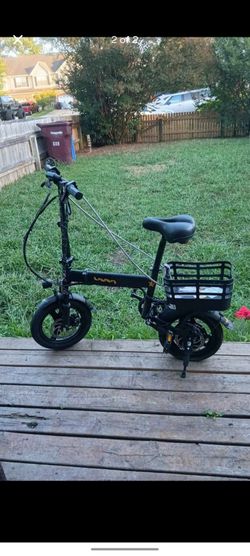 Folding Electric Bike with Rear Basket