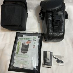 lot Sigma lens case hoodman lens cleaning kit cap holder black travel case