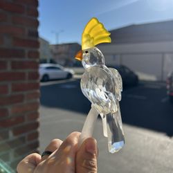 Preciosa Crystal Cockatoo Tropical Bird Figurine