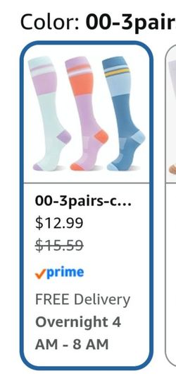 New compression socks S-M