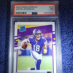 JUSTIN JEFFERSON  RC PSA 7