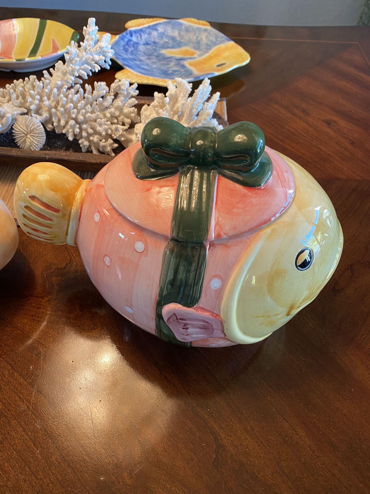 Vintage fish cookie jars