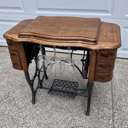 Wine Bar - Upcycled Antique Sewing Cabinet