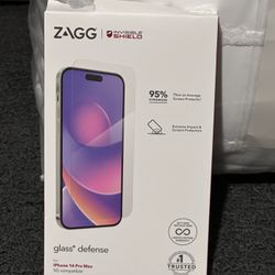 ZAGG iPhone 14 Pro Max Screen Protector Glass+ Defense