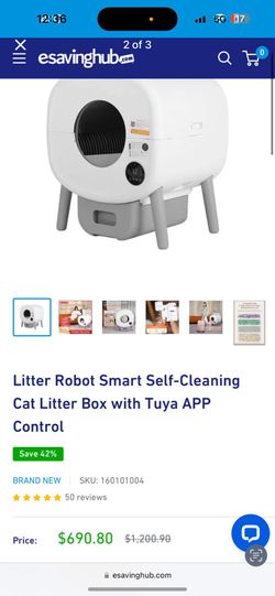 Smart Self Cleaning Cat Litter Box 