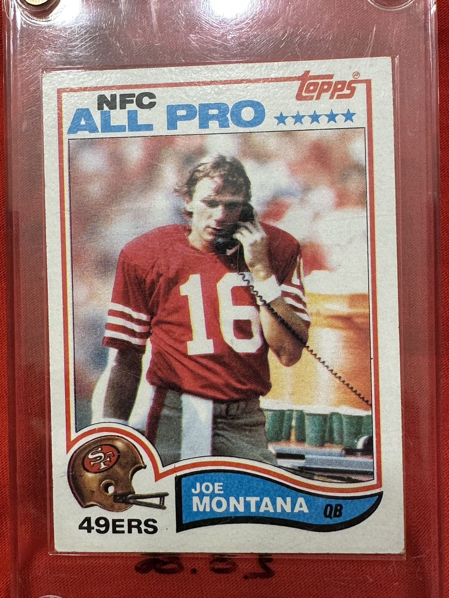 1982 Topps #488 Joe Montana San Francisco