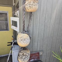 Fantastic tiki nautical vintage rope and float set